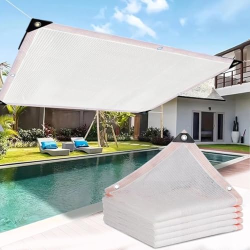 Outdoor-Sonnenschutz für Terrasse, Garten, Markise, atmungsaktives Schattentuch, Windschutznetz mit Ösen, vielseitiges Baldachin für Balkon (2 x 10 m) von Generisch