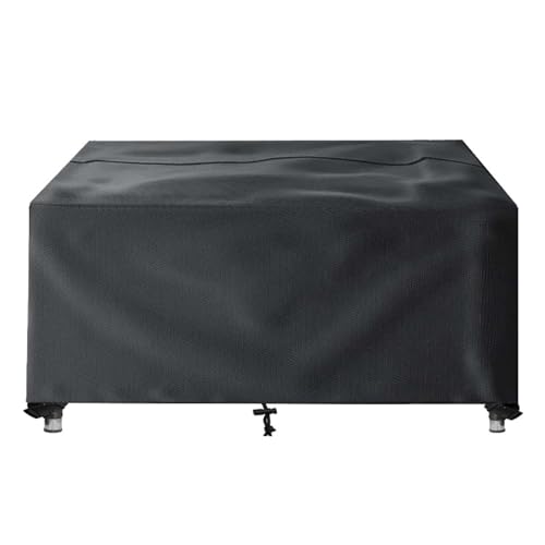 Outdoor-Tischabdeckung, 370 x 300 x 80 cm, wasserdichte Stoff-Gartenstuhlhussen, Winterschutz mit verstellbarem Kordelzug, strapazierfähig, wetterfest, Möbelschutz von Generisch