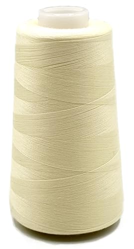 Overlockgarn je 3000 yards = 2743.2 m (426 weiss-beige) von Generisch