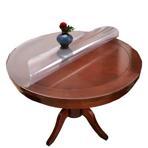 PVC-Schreibtischunterlage, wasserdicht, öldicht, Schreibtischunterlage für Esszimmer, Küche, rund, 135 cm PVC-Schreibtischunterlage, wasserdicht, öldicht, Schreibtischunterlage für Esszimmer, Küche, rund, 135 cm von Generisch