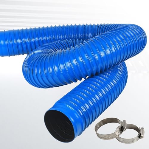 PVC-Staubsammelschlauch mit Klemmen für Holzbearbeitungswerkzeuge, Ladensauger und Küchenabluftventilatoren, flexibler Luftk für effiziente Staubentfernung PVC-Staubsammelschlauch mit Klemmen für Holzbearbeitungswerkzeuge, Ladensauger und Küchenabluftventilatoren, flexibler Luftk für effiziente Staubentfernung von Generisch