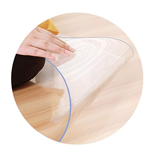 PVC-Stuhlmatte für Zuhause und Büro, transparenter Bodenschutz für Rollstühle, anpassbare Dicke (1,3 mm, 1 x 1,6 m), langlebig, strapazierfähig, rutschfestes Design von Generisch