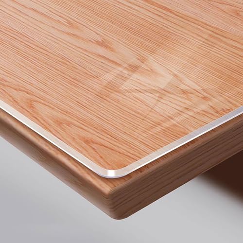 PVC-Tischdeckenschutz, wasserdicht und hitzebeständig, transparente Schutzfolie für Esszimmer und Büro, 1,3 mm/2,3 mm dick PVC-Tischdeckenschutz, wasserdicht und hitzebeständig, transparente Schutzfolie für Esszimmer und Büro, 1,3 mm/2,3 mm dick von Generisch