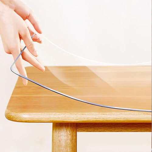 PVC Tischschutz Wasserdicht Tischschutz für Zuhause Restaurant Wohnzimmer Café Transparent 2mm Dicke 135x220cm Rechteck PVC Tischschutz Wasserdicht Tischschutz für Zuhause Restaurant Wohnzimmer Café Transparent 2mm Dicke 135x220cm Rechteck von Generisch