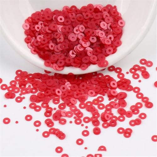 Pailletten, matt, rund, 2 mm, 3 mm, 4 mm, für Schmuckherstellung, DIY, Nähen, Nagelkunst, Handwerk, 5 g, ca. 1000 Stück Pailletten, matt, rund, 2 mm, 3 mm, 4 mm, für Schmuckherstellung, DIY, Nähen, Nagelkunst, Handwerk, 5 g, ca. 1000 Stück von Generisch
