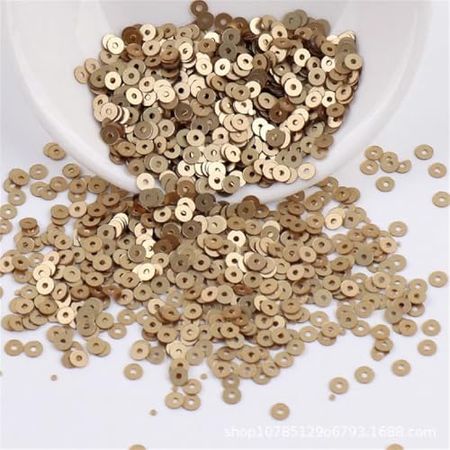 Pailletten, matt, rund, 2 mm, 3 mm, 4 mm, für Schmuckherstellung, DIY, Nähen, Nagelkunst, Handwerk, 5 g, ca. 1000 Stück Pailletten, matt, rund, 2 mm, 3 mm, 4 mm, für Schmuckherstellung, DIY, Nähen, Nagelkunst, Handwerk, 5 g, ca. 1000 Stück von Generisch