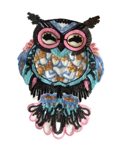 Pailletten-Stickerei Strickpullover - Koreanischer Stil Glitzer Patch Reparatur Kleidung von Generisch