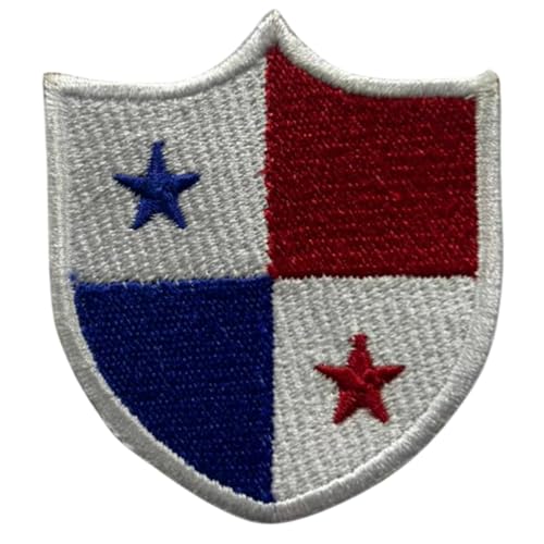 Panama bestickte Schildflagge Patch zum Aufbügeln / Aufnähen, Abzeichen Nationalsymbol, Militär-Patch für Kleidung, Rucksäcke, Mützen von Generisch