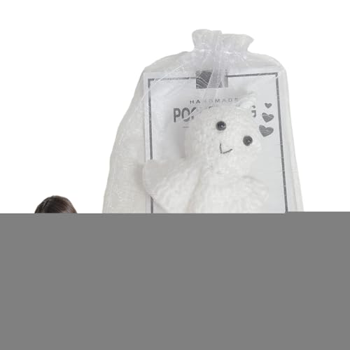 Panda Häkeltier,Häkelpanda - Süßer weicher Panda,Handgefertigter entzückender gehäkelter mit Grußkarte und Organza-Paket für Thanksgiving, Kindertag, Babyparty von Generisch