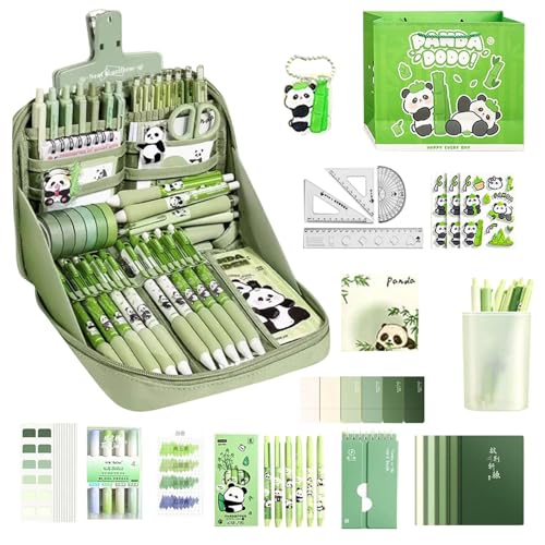 Panda Stationery Set - Bleistiftkoffer mit Briefpapier inklusive | Niedliches Schreibwarenlern -Kit für Mädchen, Schreiben von Werkzeugen Zubehör mit Aufklebern Schlüsselbleisen Bleistift Fall Tabelle Panda Stationery Set - Bleistiftkoffer mit Briefpapier inklusive | Niedliches Schreibwarenlern -Kit für Mädchen, Schreiben von Werkzeugen Zubehör mit Aufklebern Schlüsselbleisen Bleistift Fall Tabelle von Generisch