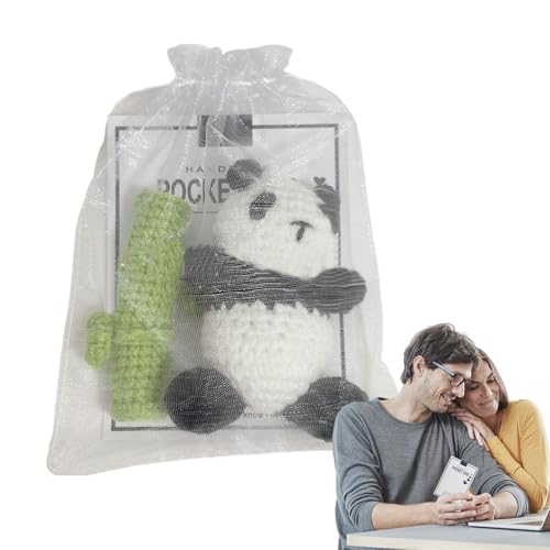 Panda häkeln, Pandabär häkeln,Süßer weicher Panda | Handgefertigter entzückender gehäkelter mit Grußkarte und Organza-Paket für Thanksgiving, Kindertag, Babyparty Panda häkeln, Pandabär häkeln,Süßer weicher Panda | Handgefertigter entzückender gehäkelter mit Grußkarte und Organza-Paket für Thanksgiving, Kindertag, Babyparty von Generisch