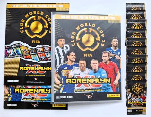 Panini Adrenalyn XL 2025 Club World Cup Trading Cards - Sammelmappe + Gameboard + Checklist + 10 Booster Packs Panini Adrenalyn XL 2025 Club World Cup Trading Cards - Sammelmappe + Gameboard + Checklist + 10 Booster Packs von Generisch