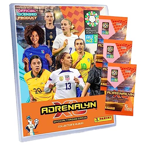 Panini Fifa Frauen Fußball WM Karten 2023 - Trading Cards - 1 Sammelmappe + 3 Booster Sammelkarten von Generisch