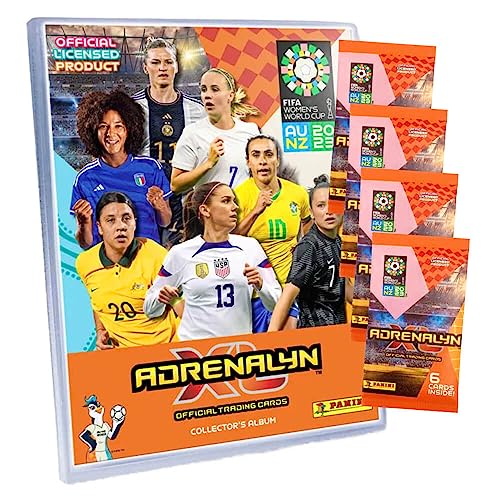 Panini Fifa Frauen Fußball WM Karten 2023 - Trading Cards - 1 Sammelmappe + 4 Booster Sammelkarten von Generisch