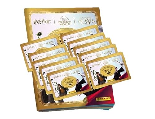 Panini Harry Potter Magische Kreaturen Sticker – 1x Stickeralbum + 10x Stickertüten von Generisch