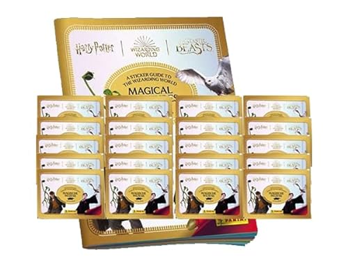 Panini Harry Potter Magische Kreaturen Sticker – 1x Stickeralbum + 20x Stickertüten von Generisch