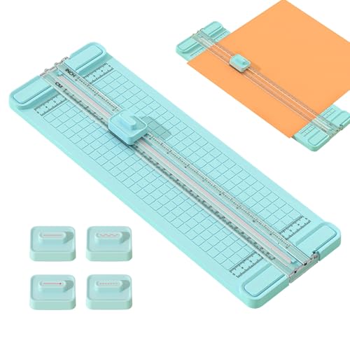 Papierschneider, gerader Schnitt, tragbar, bidirektional, rutschfest, für Schule, Büro, Zuhause, Cardmaking Journal Business Papierschneider, gerader Schnitt, tragbar, bidirektional, rutschfest, für Schule, Büro, Zuhause, Cardmaking Journal Business von Generisch