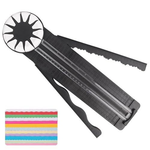 Papierschneider - Rolling Paper Cutter | 12 In 1 Multifunktionaler Papierhandwerksmaschine, Scrapbook Paper Schneidwerkzeug, Dekorationspapier -Schneidwerkzeug Mit Messungen Für Kartenherstellung Und Papierschneider - Rolling Paper Cutter | 12 In 1 Multifunktionaler Papierhandwerksmaschine, Scrapbook Paper Schneidwerkzeug, Dekorationspapier -Schneidwerkzeug Mit Messungen Für Kartenherstellung Und von Generisch