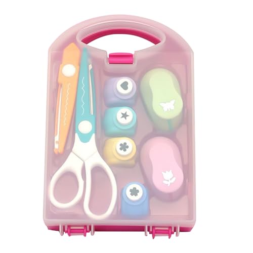 Papierstanzer-Set, Papierlocher-Set, Lernspielzeug für Kinder mit Schere, Schreibwaren-Locher für Schüler für feine Feinmotorik für c Papierstanzer-Set, Papierlocher-Set, Lernspielzeug für Kinder mit Schere, Schreibwaren-Locher für Schüler für feine Feinmotorik für c von Generisch