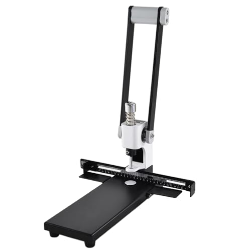 Papierstanzmaschine, robuster Einzellochstanzer mit 5 Bohrern (4/5/6/7/8 mm), Lineal, Papierabfallbox, Kapazität 300 Blatt von Generisch