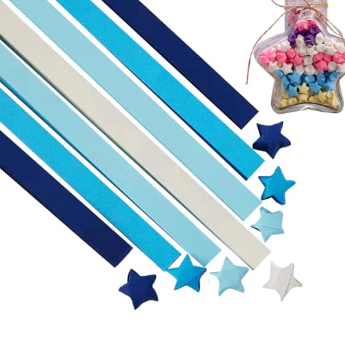 Papierstreifen für Sterne - 1350 Blatt Lucky Star Papierstreifen,Doppelseitiges, niedliches Bastelpapier für handgefertigte Glücksstern-Dekoration, DIY-Kunsthandwerk Papierstreifen für Sterne - 1350 Blatt Lucky Star Papierstreifen,Doppelseitiges, niedliches Bastelpapier für handgefertigte Glücksstern-Dekoration, DIY-Kunsthandwerk von Generisch