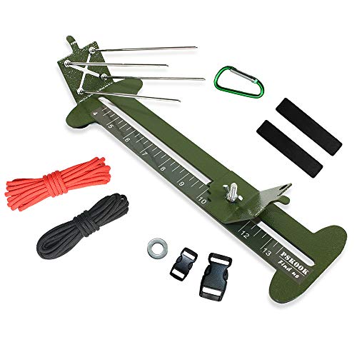Paracord Armband Jig Kit Paracord Tool Kit Weben DIY Maker Tool mit rutschfesten Gummifüßen von 10,2 cm bis 33 cm lang von Generisch