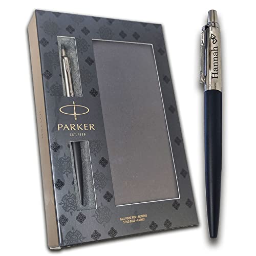 Parker Geschenkset inkl. Kugelschreiber mit Wunschgravur und Parker Notizbuch Geschenk zum Geburtstag Jubiläum verschiede Anlässe PS106 von Generisch