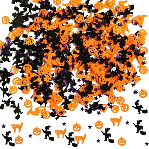 Party Tisch Konfetti - Little Pumpkin Maple Leaf Tisch, Glitterstars Maple Leaf Confetti für Zuhause, Thanksgiving, Halloween Holiday Party Crafts & Tischdekorationen von Generisch