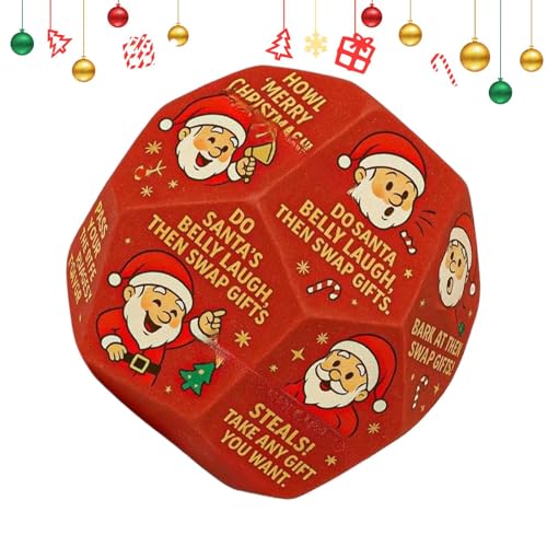 Partyspiel-Würfel, Weihnachtsmann-Tausch, Weihnachtsrollen-Würfel, Urlaubsspiel, Gastgeschenke für Frauen, Erwachsene, , Aktivität, Familie, Nacht, Party, Feier Partyspiel-Würfel, Weihnachtsmann-Tausch, Weihnachtsrollen-Würfel, Urlaubsspiel, Gastgeschenke für Frauen, Erwachsene, , Aktivität, Familie, Nacht, Party, Feier von Generisch