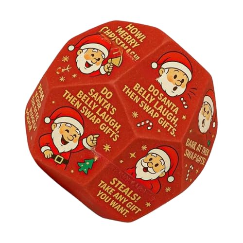 Partyspiel-Würfel, Weihnachtsmann-Würfel, lustige Spielgeschenke für Familienabend, Mädchen, , Frauen, Urlaub, Party, Unterhaltung von Generisch