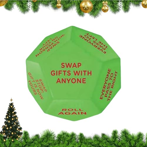 Partyspiel-Würfel, Weihnachtsstrumpffüller, austauschbare Würfel, lustige Teamaktivitäten, Urlaub, Festival-Zubehör für Familie, Gruppenliebhaber, Kinder, Freunde, Treffen, Erwachsene, Teenager Partyspiel-Würfel, Weihnachtsstrumpffüller, austauschbare Würfel, lustige Teamaktivitäten, Urlaub, Festival-Zubehör für Familie, Gruppenliebhaber, Kinder, Freunde, Treffen, Erwachsene, Teenager von Generisch
