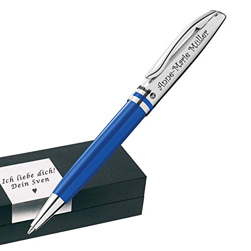 Pelikan Kugelschreiber mit Gravur als Geschenk Wunschsymbol Inklusive moderne Geschenkverpackung Kugelschreiber Jazz Classic K35 Royalblau FS PS14 - mit AMAZON KONFIGURATOR direkt online gestalten ! von Generisch