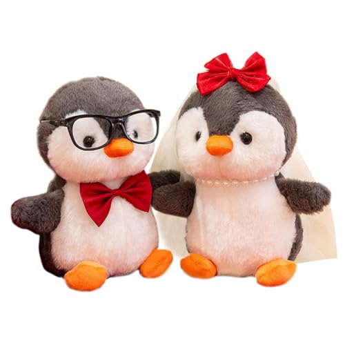 Penguin Plüsch, Pinguin -Stofftier | Schreibtisch Bräutigam Puppendekoration 2 | Weiche Pinguin gefülltes Tierplüschspielzeug mit Geburtstag für Kinderjungen Mädchen Penguin Plüsch, Pinguin -Stofftier | Schreibtisch Bräutigam Puppendekoration 2 | Weiche Pinguin gefülltes Tierplüschspielzeug mit Geburtstag für Kinderjungen Mädchen von Generisch