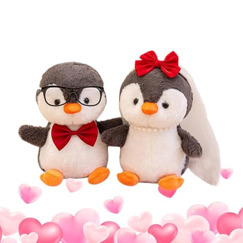 Penguin Plüsch, Pinguin -Stofftier - Schreibtisch Bräutigam Puppendekoration 2 | Weiche Pinguin gefülltes Tierplüschspielzeug mit Geburtstag für Kinderjungen Mädchen Penguin Plüsch, Pinguin -Stofftier - Schreibtisch Bräutigam Puppendekoration 2 | Weiche Pinguin gefülltes Tierplüschspielzeug mit Geburtstag für Kinderjungen Mädchen von Generisch