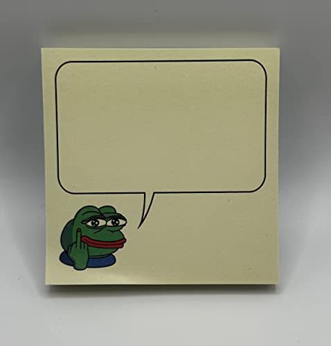 Pepe The Frog Haftnotizen / 100 Blatt / 7x7cm / Lustig fürs Büro, etc von Generisch