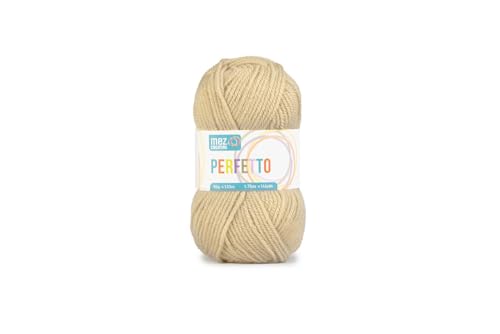 Perfetto Mez Cucirini, weiche Acrylwolle, Häkelgarn, Stricken, Teppiche und kreative Hobbys, 50 g Knäuel, 133 Meter (Lino P8345) von Generisch