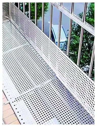 Perforiertes Edelstahl-Mesh-Blatt, langlebige Anti-Diebstahl-Lösung für Garten, Balustrade, Balkon, Fensterschutz von Generisch