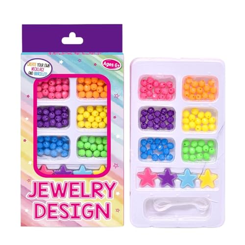 Perlen -Set, Soziales Armbandstil, 6,77 Zoll, Knisternde Glasperlen, Rundes Kristallschmuck -Kit, Benutzerfreundlichkeit, Für 3+ Jahre Alt Perlen -Set, Soziales Armbandstil, 6,77 Zoll, Knisternde Glasperlen, Rundes Kristallschmuck -Kit, Benutzerfreundlichkeit, Für 3+ Jahre Alt von Generisch