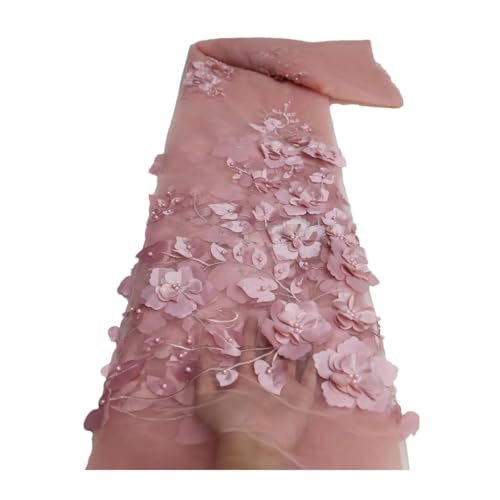 Perlen Spitze Stoff Mesh Stickerei Applikation Blume Tüll nigerianische Spitze Stoffe Brautkleid Perlen Spitze Stoff Mesh Stickerei Applikation Blume Tüll nigerianische Spitze Stoffe Brautkleid von Generisch