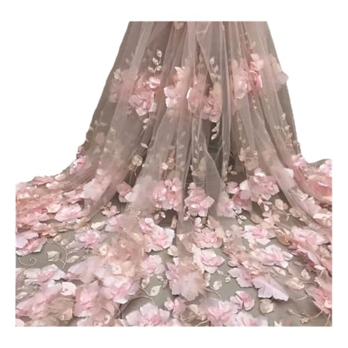 Perlen Spitze Stoff Mesh Stickerei Applikation Blume Tüll nigerianische Spitze Stoffe Brautkleid Perlen Spitze Stoff Mesh Stickerei Applikation Blume Tüll nigerianische Spitze Stoffe Brautkleid von Generisch