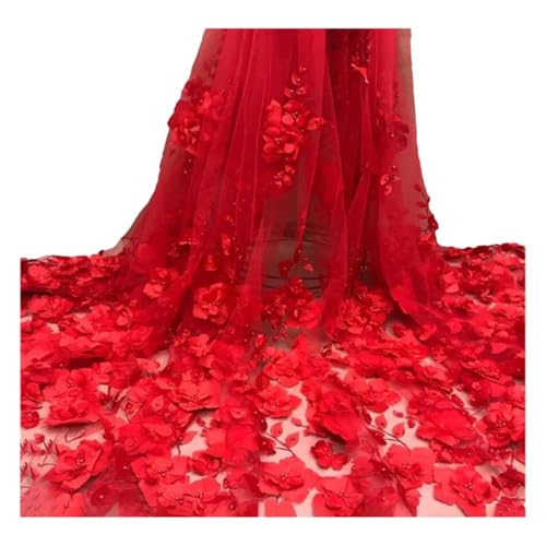 Perlen Spitze Stoff Mesh Stickerei Applikation Blume Tüll nigerianische Spitze Stoffe Brautkleid Perlen Spitze Stoff Mesh Stickerei Applikation Blume Tüll nigerianische Spitze Stoffe Brautkleid von Generisch