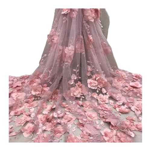Perlen Spitzenstoff Mesh Stickerei Applikation Blume Tüll nigerianische Spitze Stoffe Brautkleid Perlen Spitzenstoff Mesh Stickerei Applikation Blume Tüll nigerianische Spitze Stoffe Brautkleid von Generisch