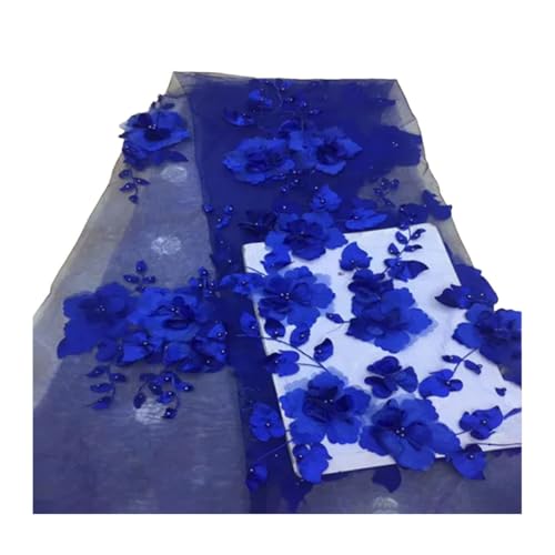 Perlen Spitzenstoff Mesh Stickerei Applikation Blume Tüll nigerianische Spitze Stoffe Brautkleid Perlen Spitzenstoff Mesh Stickerei Applikation Blume Tüll nigerianische Spitze Stoffe Brautkleid von Generisch