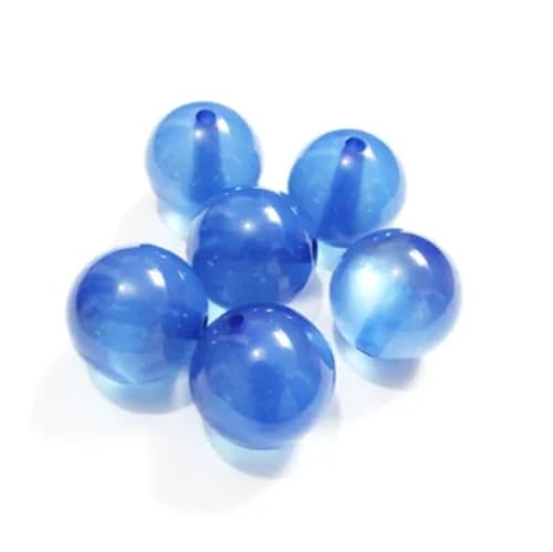 Perlen für klobigen Schmuck/Halsketten, 20 mm, 100 Stück/Beutel, handgefertigt, Hochzeitsdekorationen, Basteln, Königsblau von Generisch