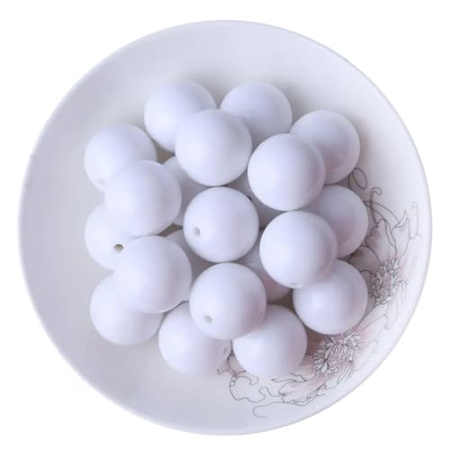 Perlenschmuck, Acrylperlen, klobige, massive Perlen, Halsketten, Schmuckherstellung, handgefertigt, DIY, S1, Weiß, 12 mm, 500 Stück, 20 mm, 100 Stück Perlenschmuck, Acrylperlen, klobige, massive Perlen, Halsketten, Schmuckherstellung, handgefertigt, DIY, S1, Weiß, 12 mm, 500 Stück, 20 mm, 100 Stück von Generisch