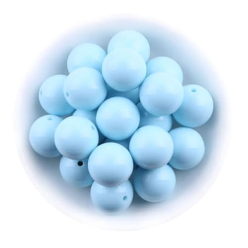 Perlenschmuck, Acrylperlen, klobige, massive Perlen, Halsketten, Schmuckherstellung, handgefertigt, DIY, S8, Hellblau, 6 mm, 3600 Stück, 20 mm, 100 Stück Perlenschmuck, Acrylperlen, klobige, massive Perlen, Halsketten, Schmuckherstellung, handgefertigt, DIY, S8, Hellblau, 6 mm, 3600 Stück, 20 mm, 100 Stück von Generisch
