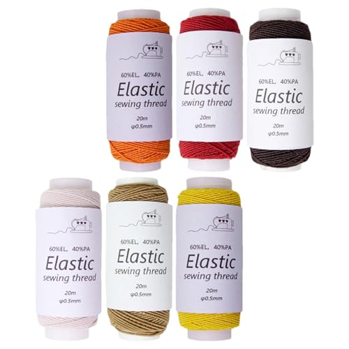 Perlenschnüre und Fäden, stilvolle elastische Schnur, Stretchschnur, 6 Rollen, elastische Kordel, bequeme Perlenschnüre für Schmuckherstellung Perlenschnüre und Fäden, stilvolle elastische Schnur, Stretchschnur, 6 Rollen, elastische Kordel, bequeme Perlenschnüre für Schmuckherstellung von Generisch