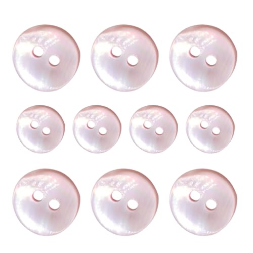 Perlmutt Knöpfe - Natürlich Schimmernde Perlmuttknöpfe | 2 Loch Flach Knöpfe | Mother Of Pearl Buttons | Natürliche Perlmuttknöpfe | Kleine Echt Perlmutt-Nägel | 2 Loch Flach Buttons Zum Annähen Perlmutt Knöpfe - Natürlich Schimmernde Perlmuttknöpfe | 2 Loch Flach Knöpfe | Mother Of Pearl Buttons | Natürliche Perlmuttknöpfe | Kleine Echt Perlmutt-Nägel | 2 Loch Flach Buttons Zum Annähen von Generisch