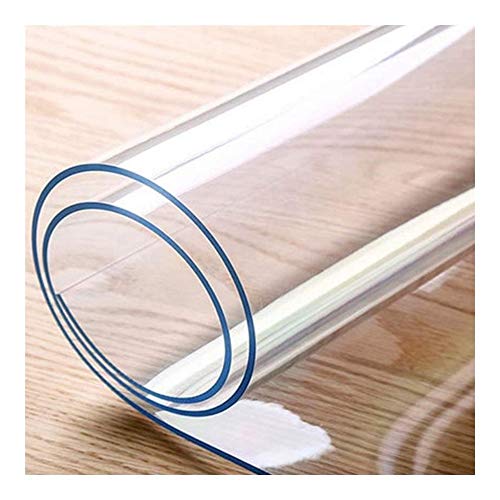 Personalisierbare, transparente Schreibtischschutzmatte, 1,5 mm dick, geruchloses PVC, verformt sich nicht, schmutzabweisend, für Hartholzböden, Küchentisch (80 x 140 cm) von Generisch