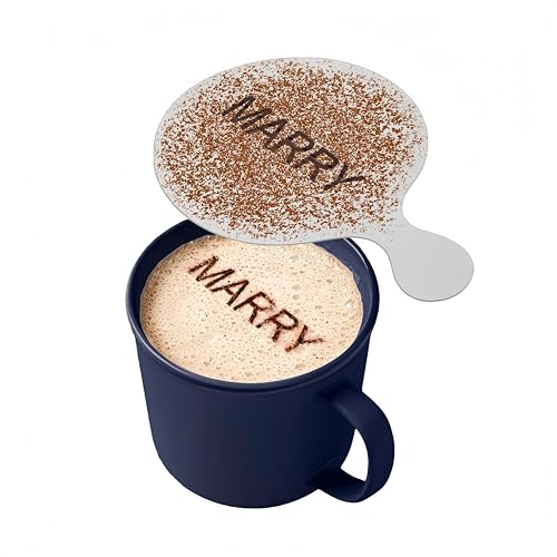Personalisierte Name Kaffee Schablone-Benutzerdefinierte Kaffee Staubwedel Schablonen für Latte,Cappuccino,Tee,Barista verwenden.Kaffee-Liebhaber Geschenk,Benutzerdefinierte Schablone,PVC,10PC Personalisierte Name Kaffee Schablone-Benutzerdefinierte Kaffee Staubwedel Schablonen für Latte,Cappuccino,Tee,Barista verwenden.Kaffee-Liebhaber Geschenk,Benutzerdefinierte Schablone,PVC,10PC von Generisch